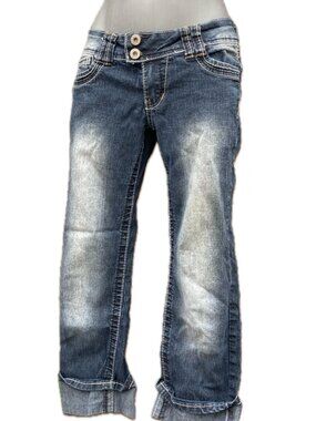 Women's Bongo KMart Stretch Denim Capri Jeans Size 7